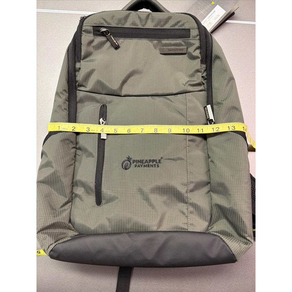 Samsonite Tectonic Cross Fire Backpack Olive Green Brand New with Tags - Picture 13 of 14